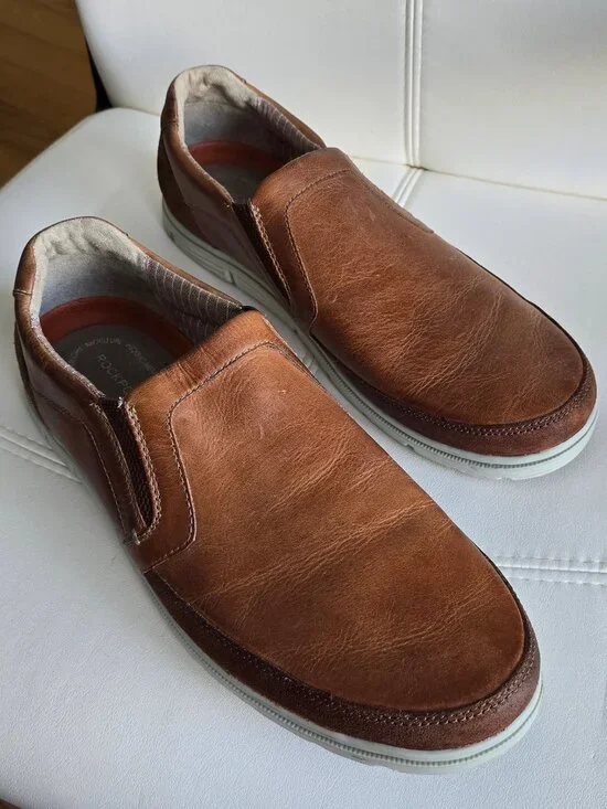 ROCKPORT slip on brown Leather and sued upper - Picture 7 of 11